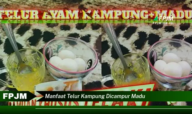 manfaat telur kampung dicampur madu