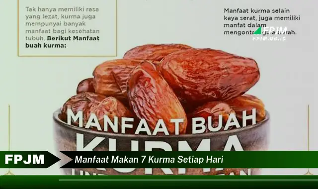 manfaat makan 7 kurma setiap hari