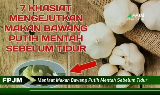 manfaat makan bawang putih mentah sebelum tidur manfaat makan bawang putih mentah sebelum tidur