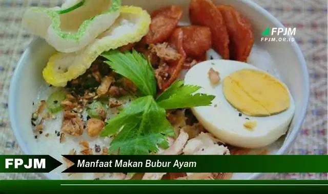 manfaat makan bubur ayam