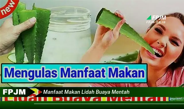 manfaat makan lidah buaya mentah