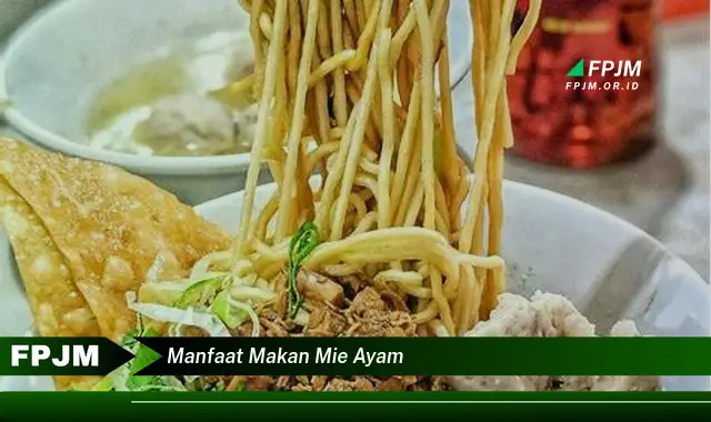 manfaat makan mie ayam