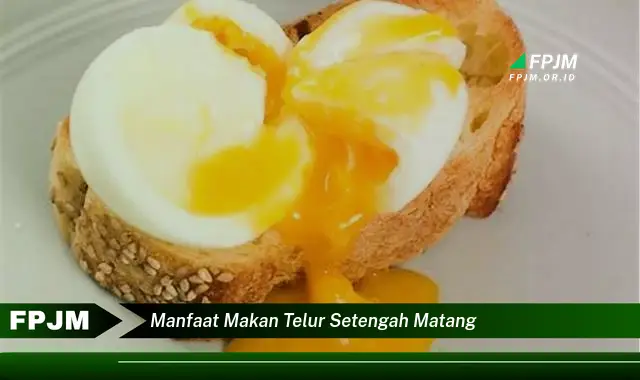 manfaat makan telur setengah matang