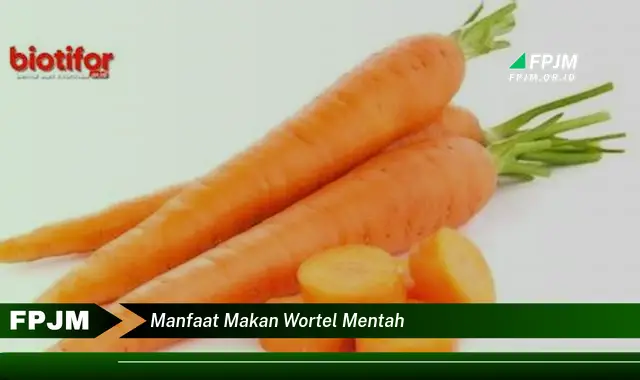 manfaat makan wortel mentah