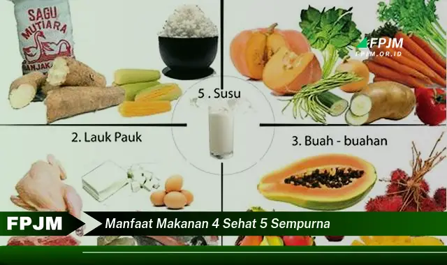 manfaat makanan 4 sehat 5 sempurna