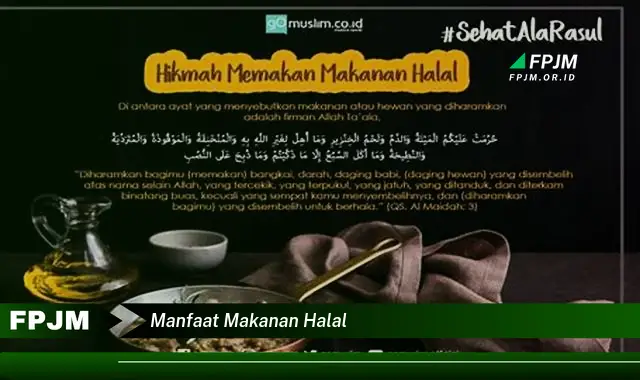 manfaat makanan halal