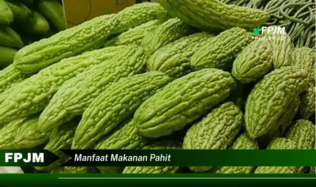 manfaat makanan pahit