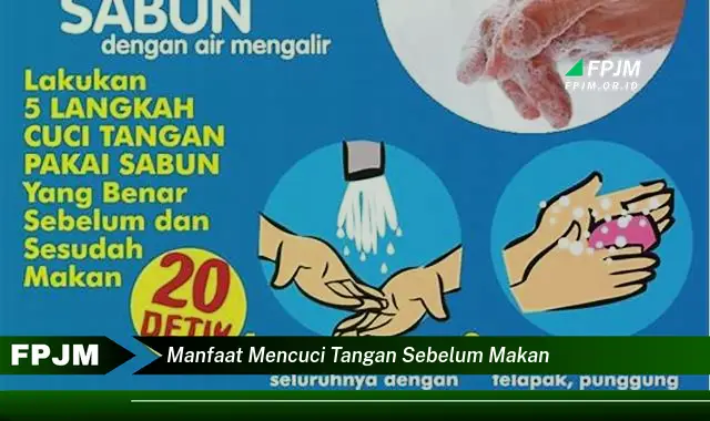 manfaat mencuci tangan sebelum makan