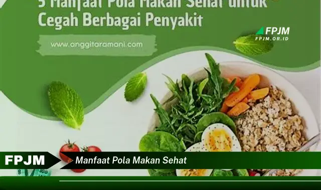 manfaat pola makan sehat manfaat pola makan sehat