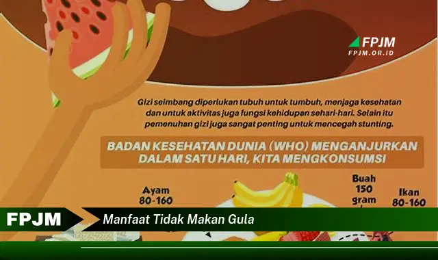 manfaat tidak makan gula