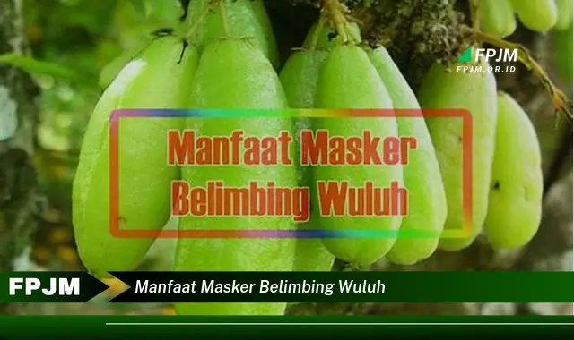 manfaat masker belimbing wuluh