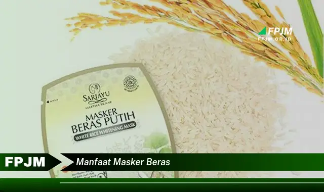 manfaat masker beras manfaat masker beras