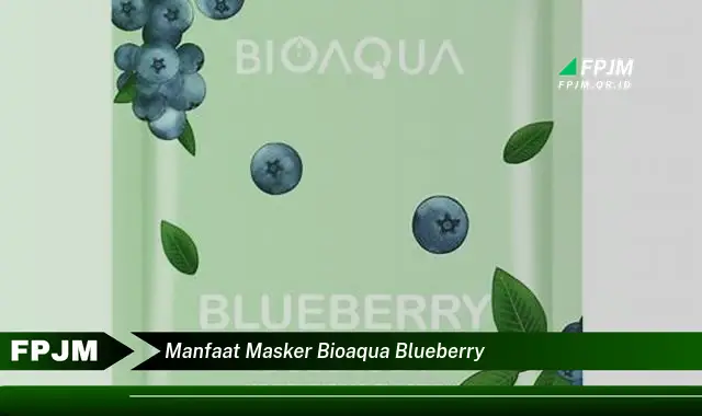 manfaat masker bioaqua blueberry manfaat masker bioaqua blueberry