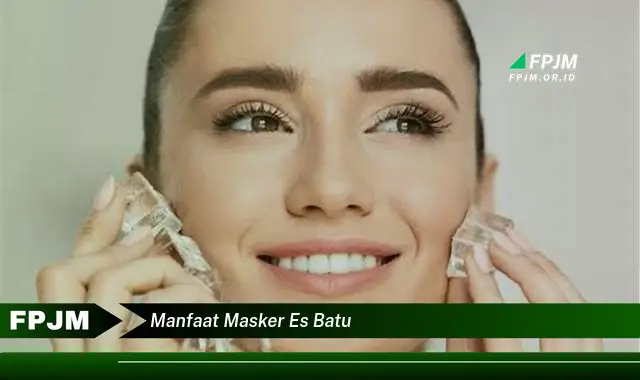 manfaat masker es batu