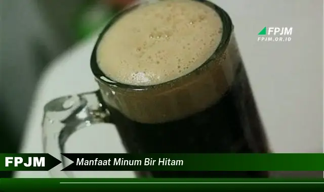 manfaat minum bir hitam