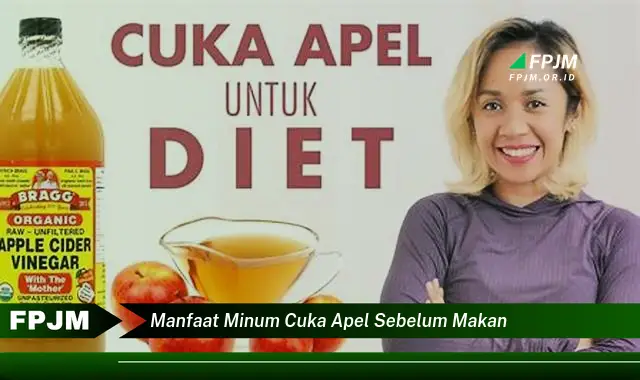 manfaat minum cuka apel sebelum makan