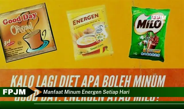 manfaat minum energen setiap hari