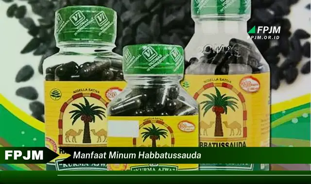 manfaat minum habbatussauda