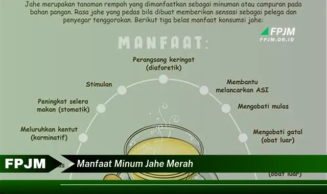 manfaat minum jahe merah