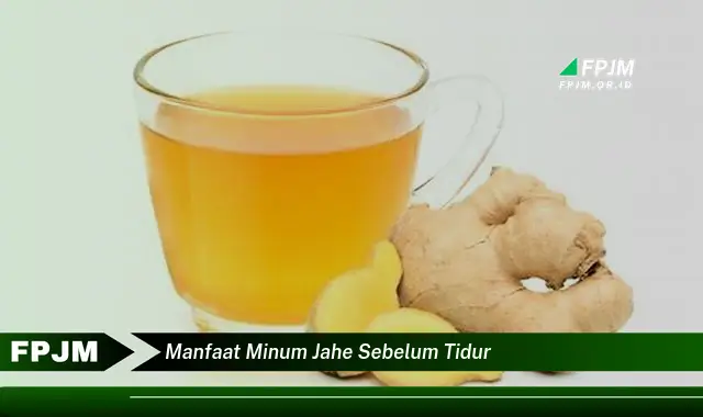 manfaat minum jahe sebelum tidur