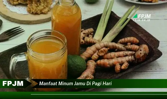 manfaat minum jamu di pagi hari