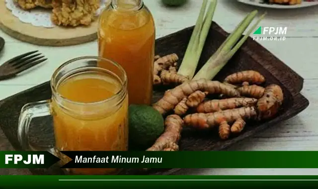 manfaat minum jamu