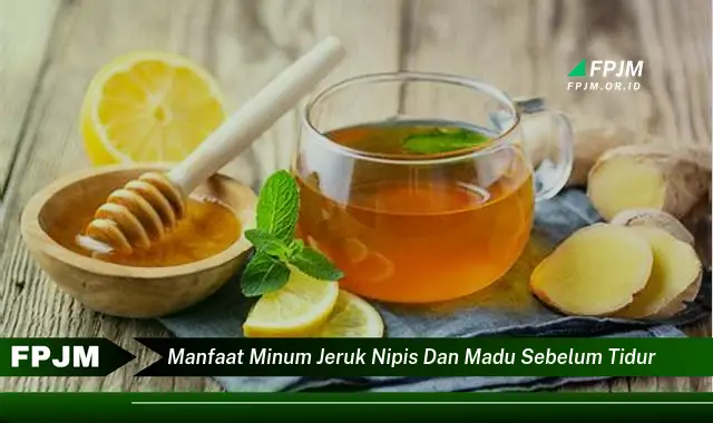 manfaat minum jeruk nipis dan madu sebelum tidur