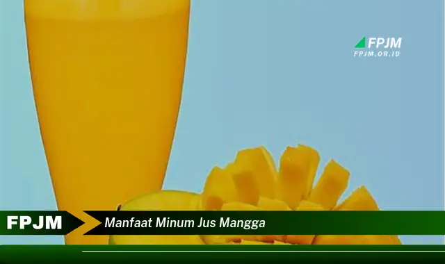 manfaat minum jus mangga