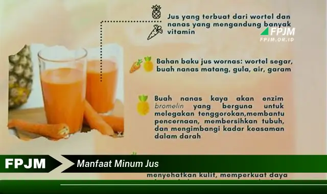 manfaat minum jus