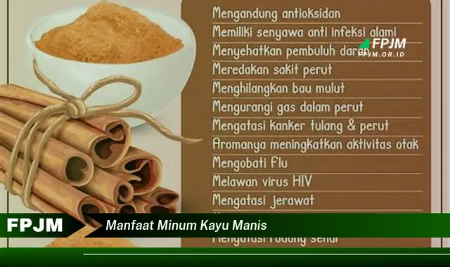 manfaat minum kayu manis