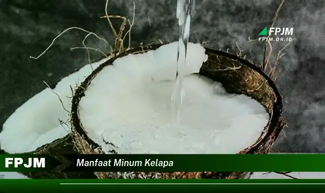 manfaat minum kelapa