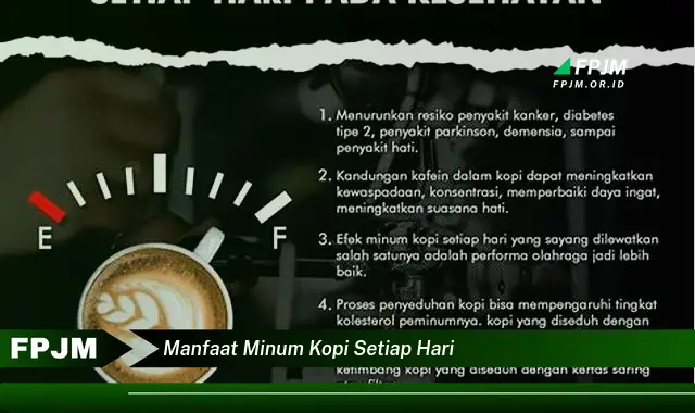 manfaat minum kopi setiap hari