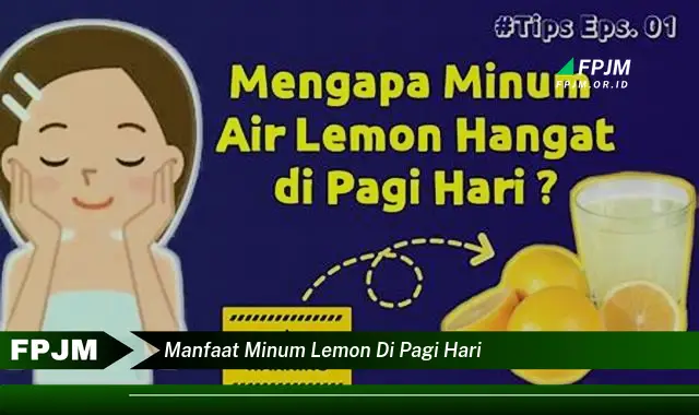 manfaat minum lemon di pagi hari