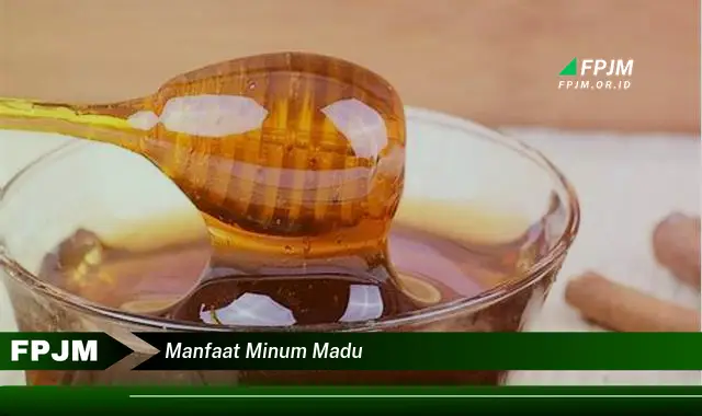 manfaat minum madu