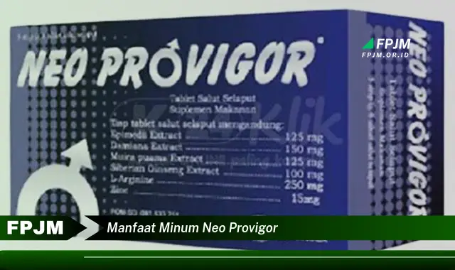 manfaat minum neo provigor