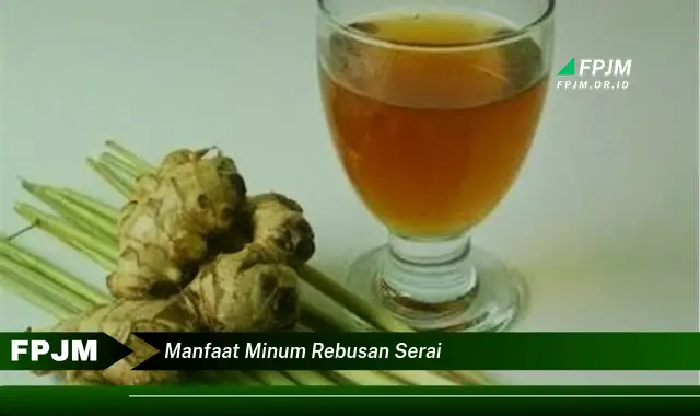 manfaat minum rebusan serai