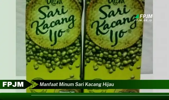 manfaat minum sari kacang hijau