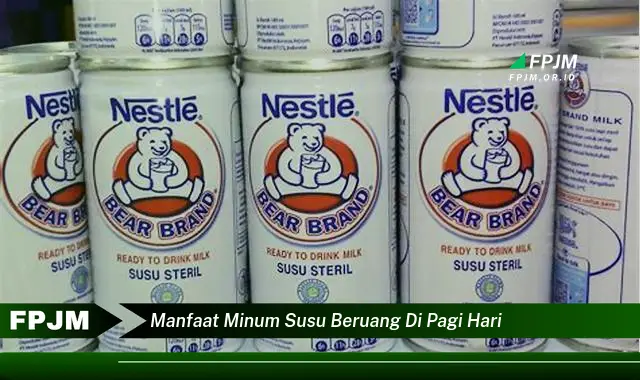 manfaat minum susu beruang di pagi hari