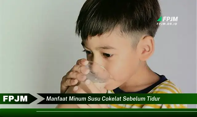 manfaat minum susu cokelat sebelum tidur