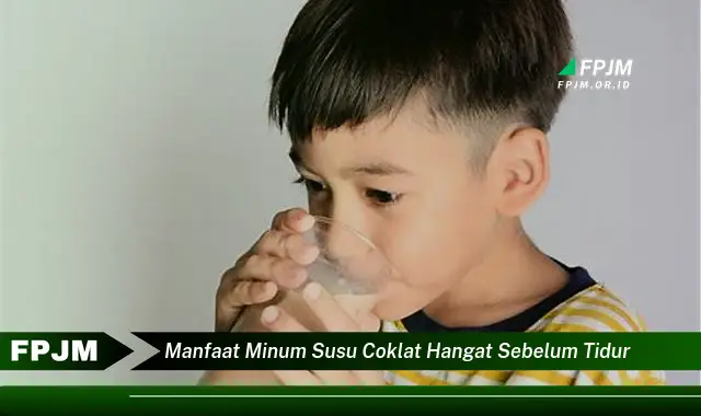 manfaat minum susu coklat hangat sebelum tidur