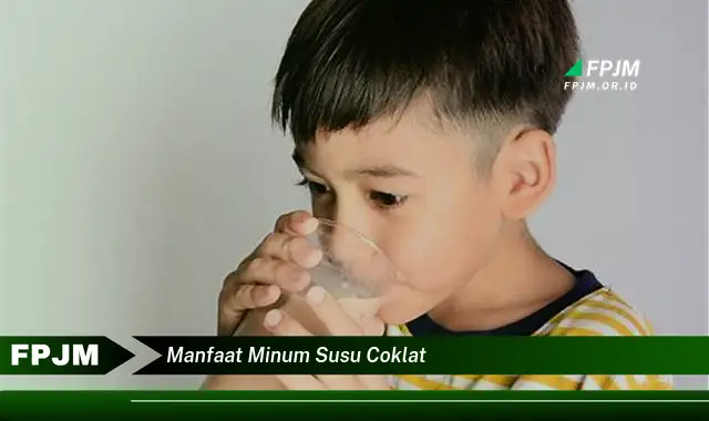 manfaat minum susu coklat