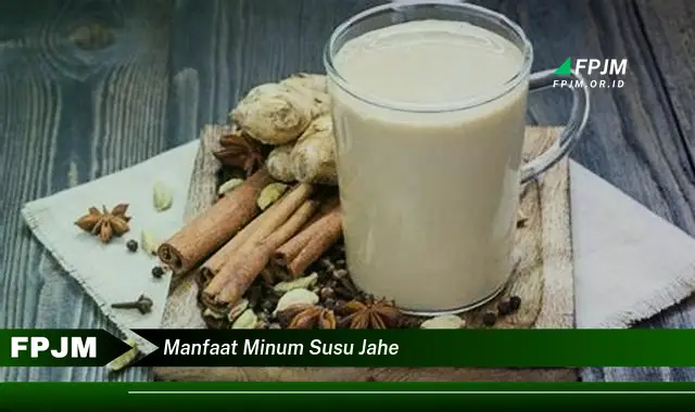 manfaat minum susu jahe