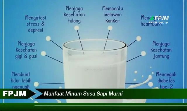 manfaat minum susu sapi murni