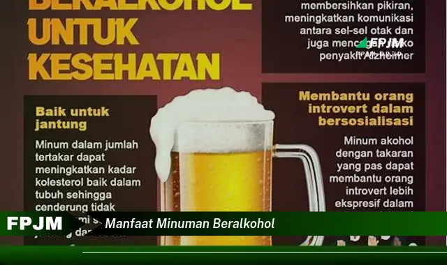 manfaat minuman beralkohol