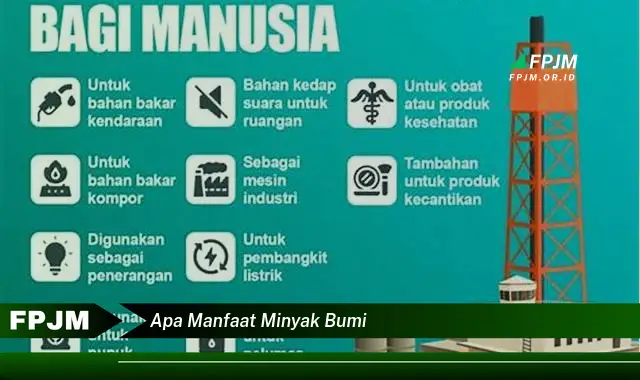 apa manfaat minyak bumi