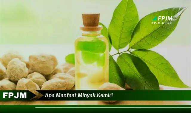 apa manfaat minyak kemiri