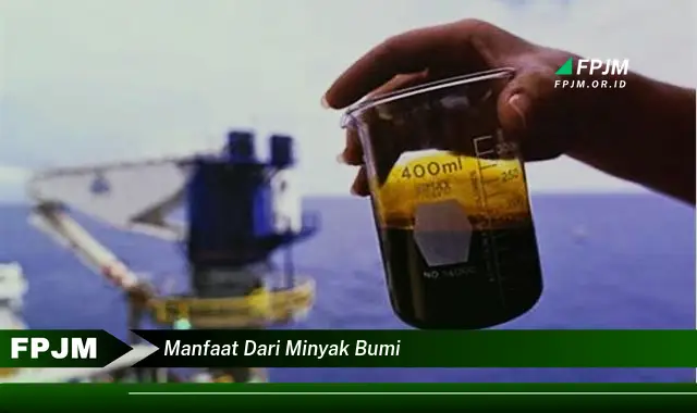 manfaat dari minyak bumi