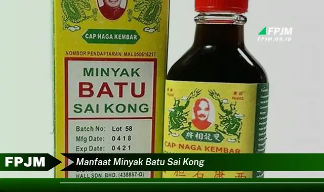 manfaat minyak batu sai kong