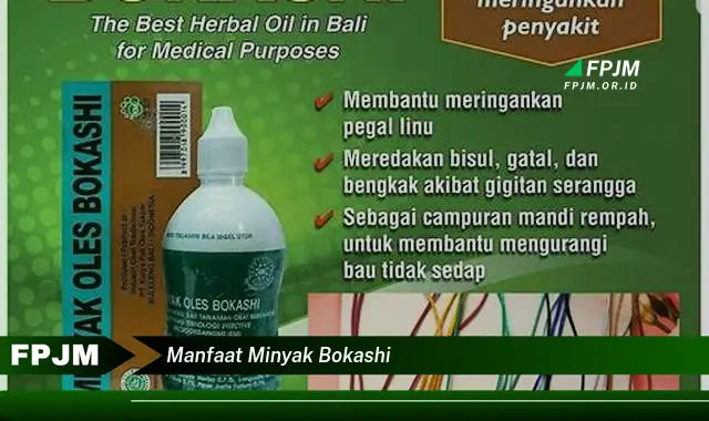 manfaat minyak bokashi