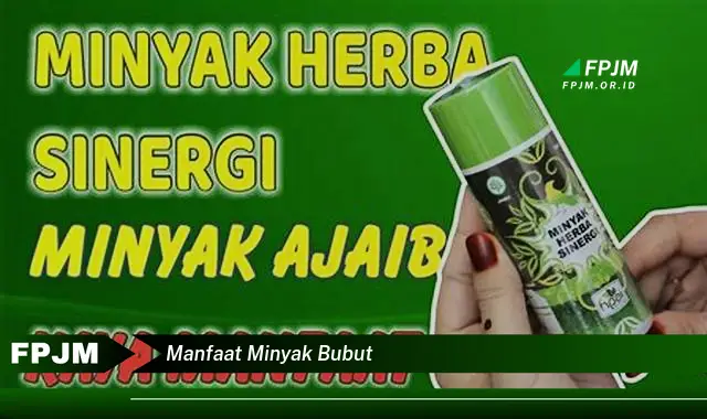 manfaat minyak bubut